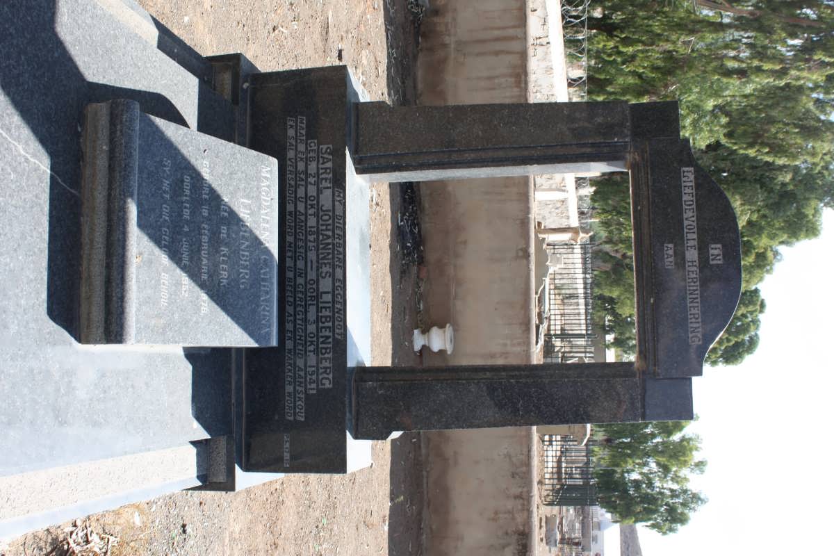 LIEBENBERG Sarel Johannes 1875-1941 &amp; Magdalena Catharina DE KLERK 1876-1952