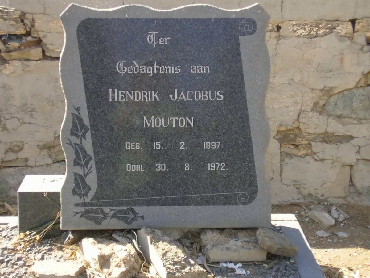 MOUTON Hendrik Jacobus 1897-1972