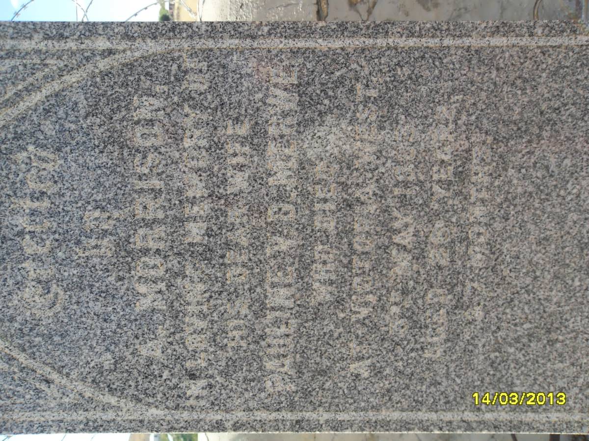 MORRISON Pauline nee V.D. MERWE -1963