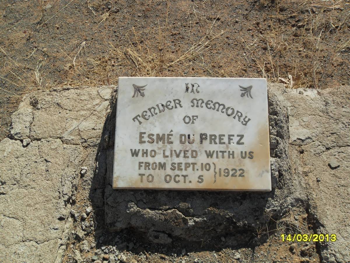 PREEZ Esme, du 1922-1922