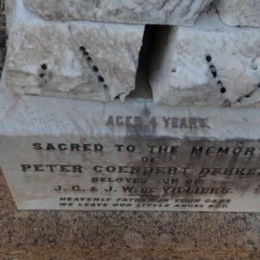 VILLIERS Peter Coendert Dekker, de 1891-1895