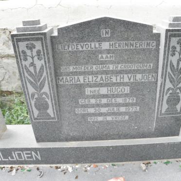 VILJOEN Maria Elizabeth nee HUGO 1879-1973