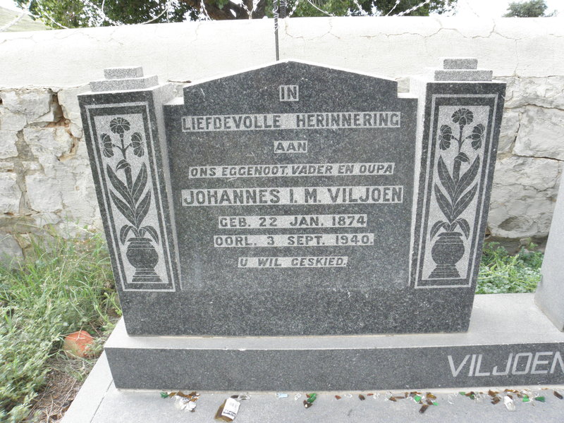 VILJOEN Johannes I. M. 1874-1940