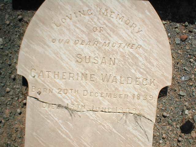 WALDECK Susan Catherine 1839-1909