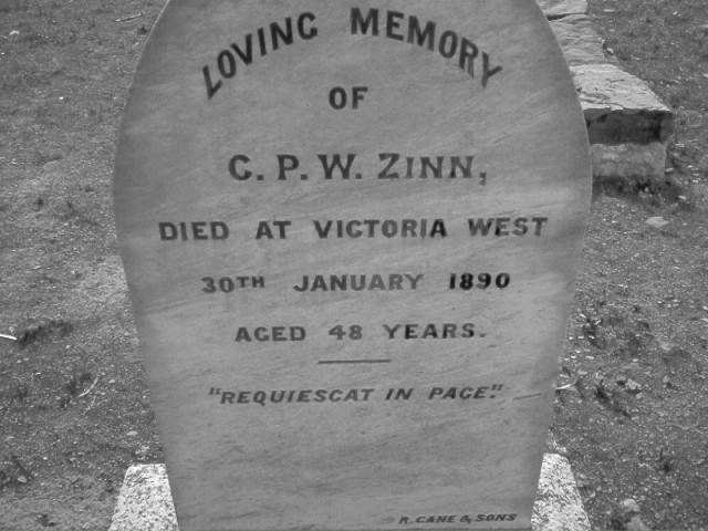 ZINN C.P.W. 1842-1890