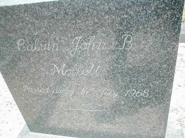 MOLLETT Calvin John B. -1968