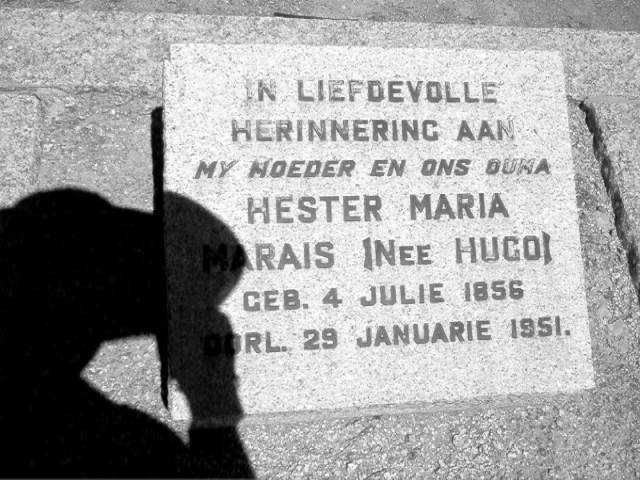 MARAIS Hester Maria nee HUGO 1856-1951