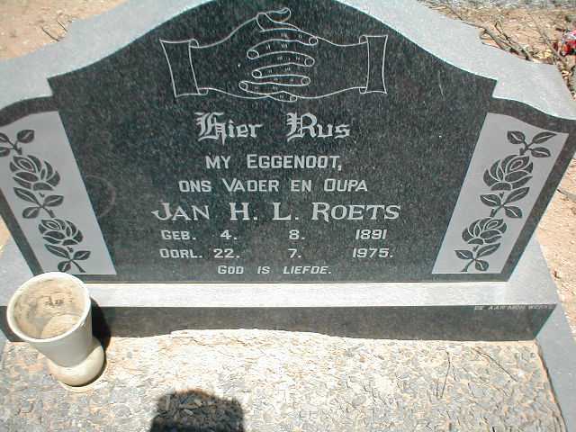 ROETS Jan H.L. 1891-1975