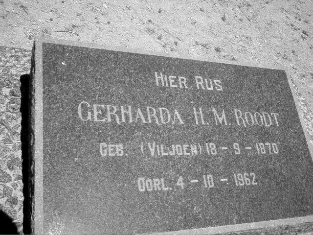 ROODT Gerharda H.M. nee VILJOEN 1870-1962