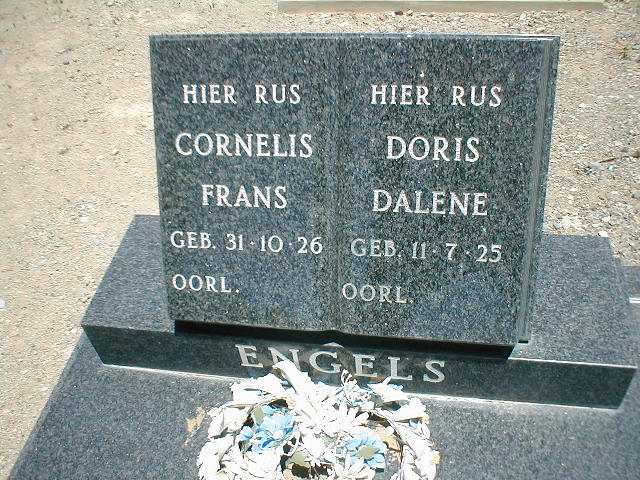 ENGELS Cornelis Frans 1926- &amp; Doris Dalene 1925-
