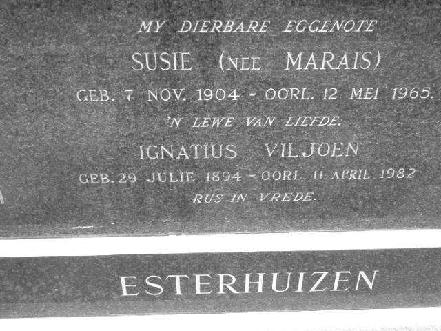 ESTERHUIZEN Ignatius Viljoen 1894–1982 &amp; Susie MARAIS 1904-1965