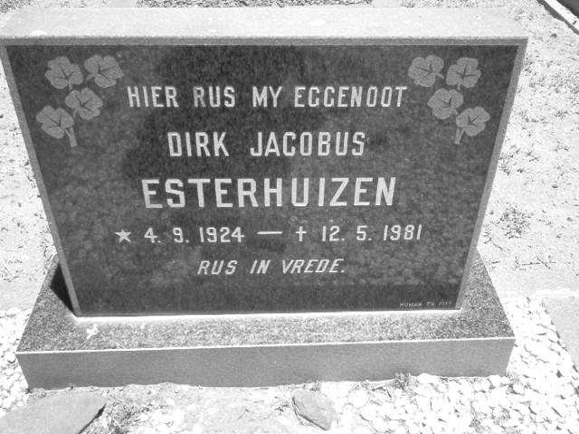 ESTERHUIZEN Dirk Jacobus 1924-1981