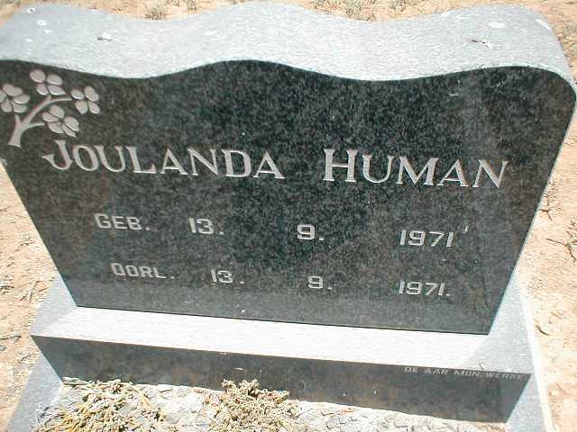 HUMAN Joulanda 1971-1971