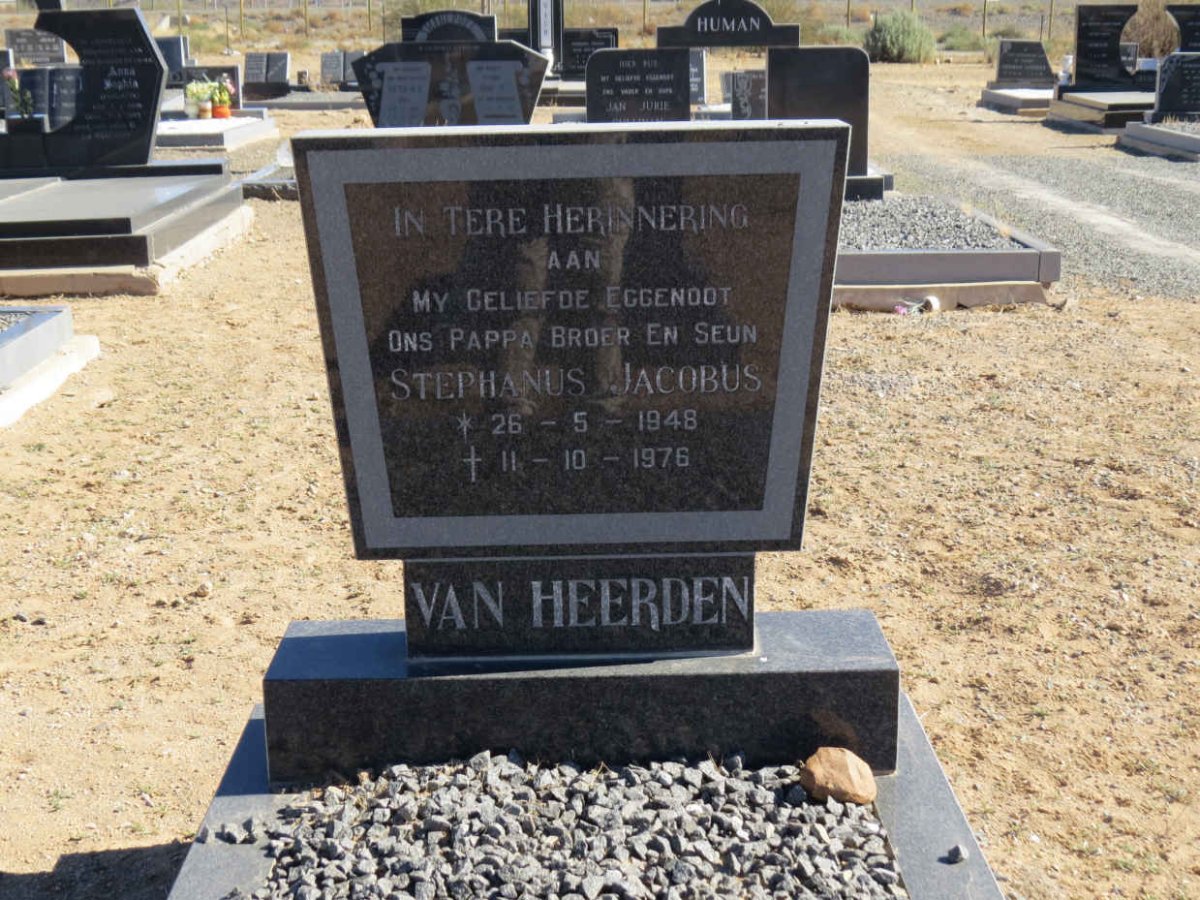 HEERDEN Stephanus Jacobus, van 1948-1976