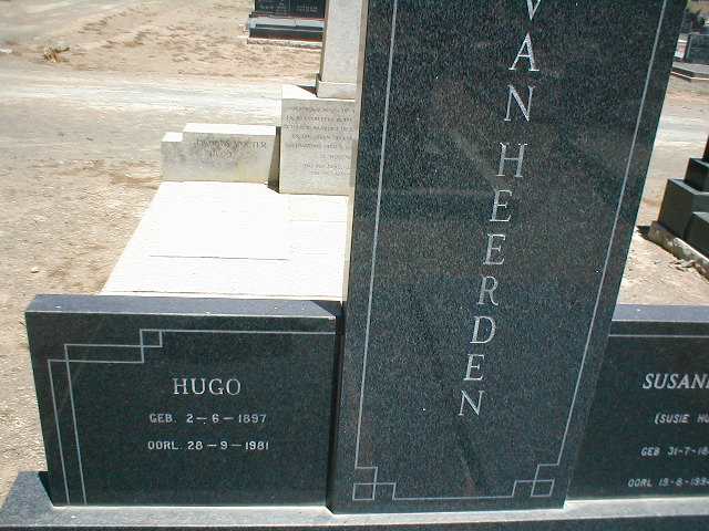 HEERDEN Hugo, van 1897-1981