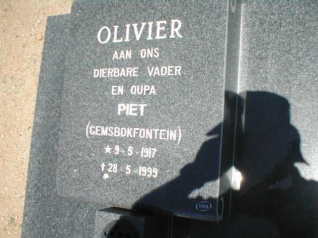OLIVIER Piet 1917-1999