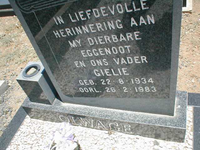OLWAGE Gielie 1934-1983