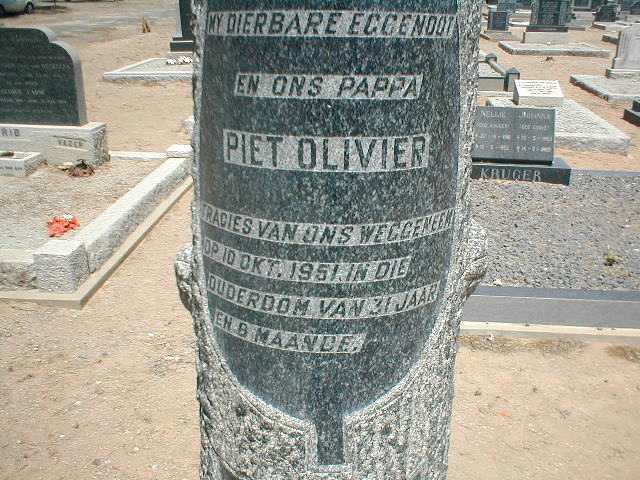 OLIVIER Piet 1920-1951