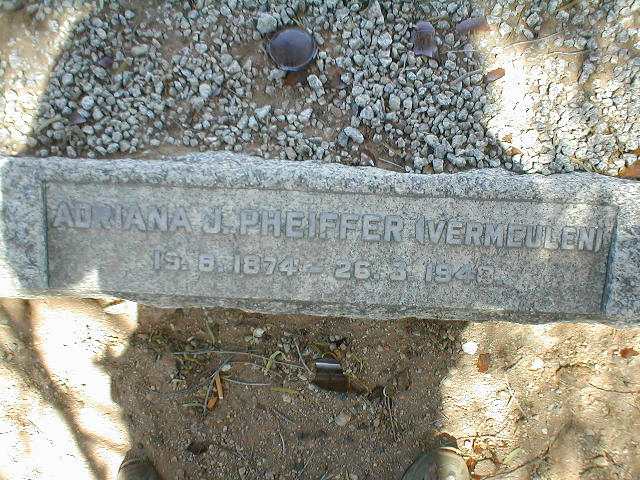 PHEIFFER Adriana J. geb. VERMEULEN 1874-1948