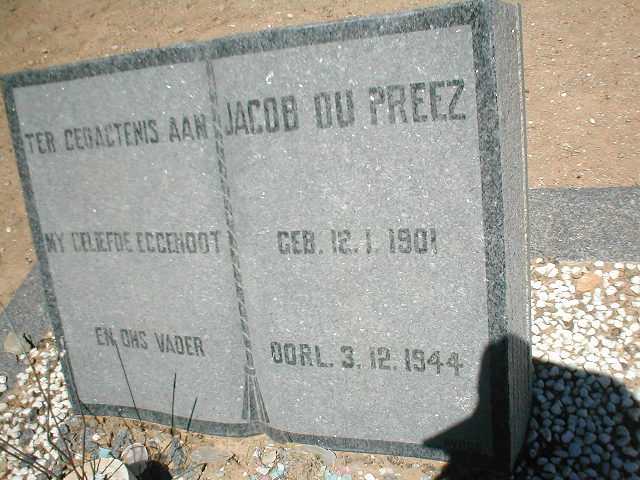 PREEZ Jacob, du 1901-1944