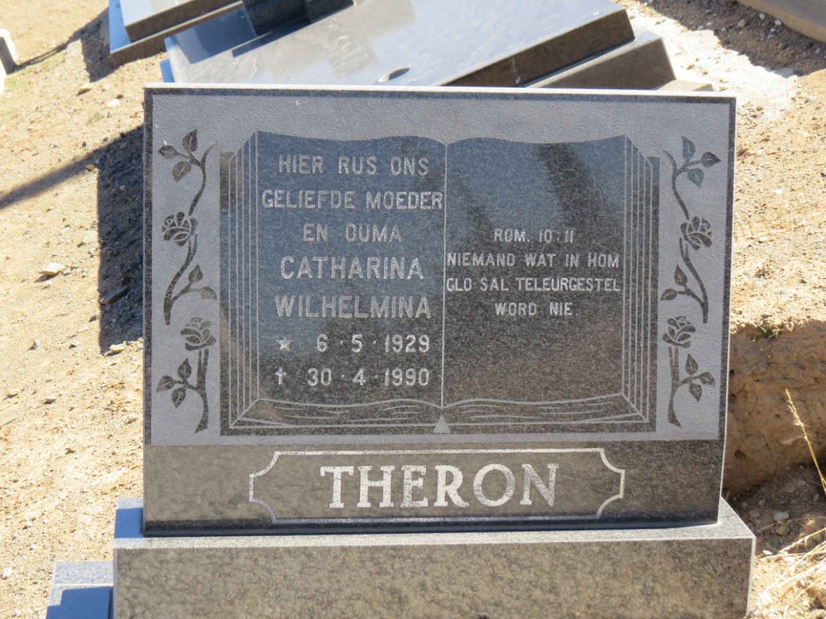 THERON Catharina Wilhelmina 1929-1990