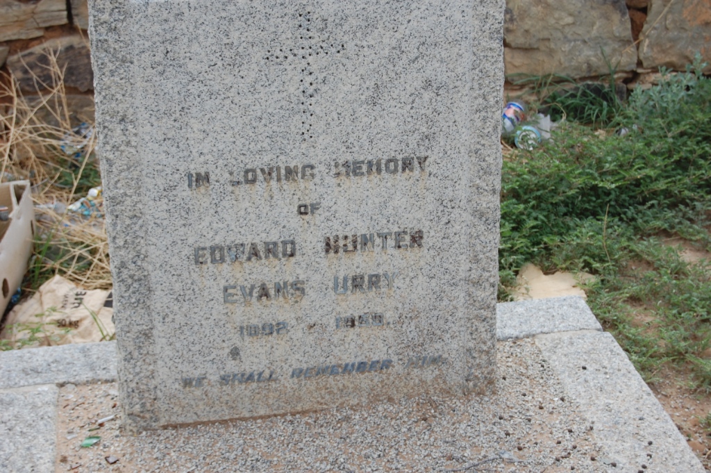 URRY Edward Hunter Evans 1892-19??