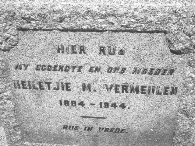 VERMEULEN Heiletjie M. 1884-1944