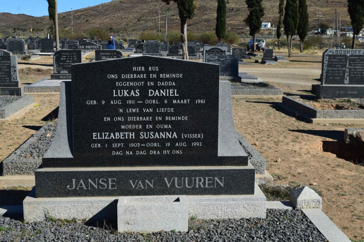 VUUREN Lukas Daniel, Janse van 1911-1961 &amp; Elizabeth Susanna VISSER 1905-1992