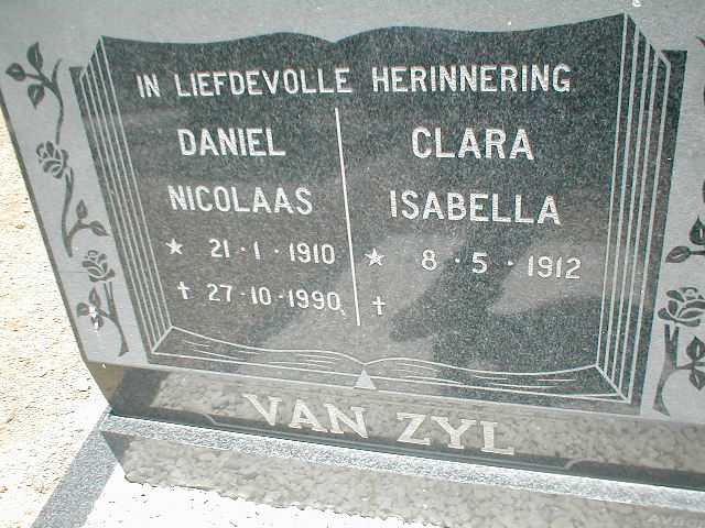ZYL Daniel Nicolaas, van 1910-1990 &amp; Clara Isabella 1912-