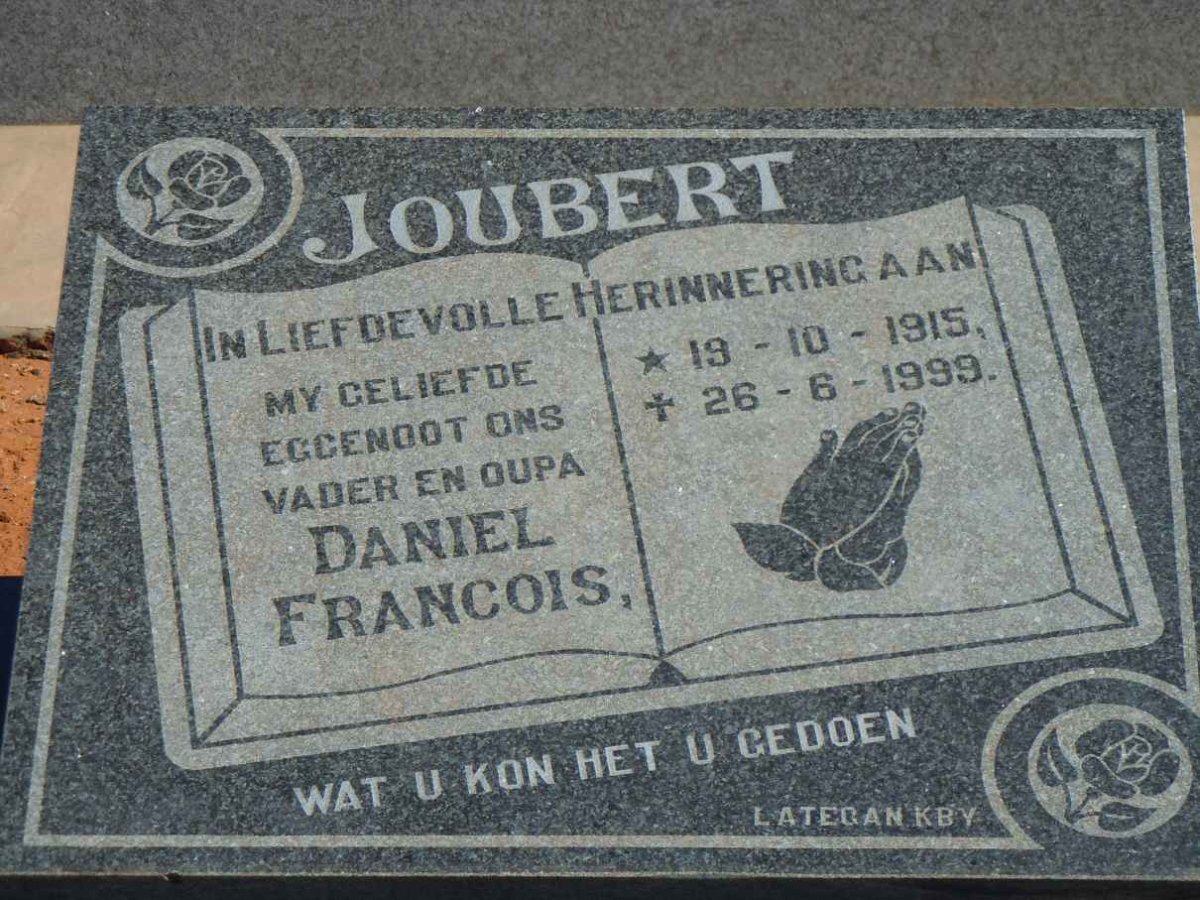 JOUBERT Daniel Francois 1915-1999