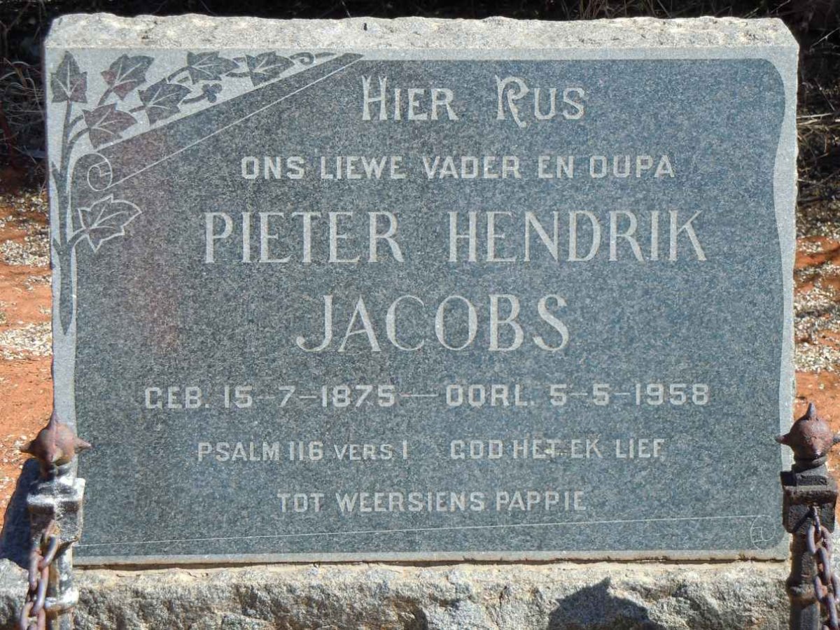 JACOBS Pieter Hendrik 1875-1958