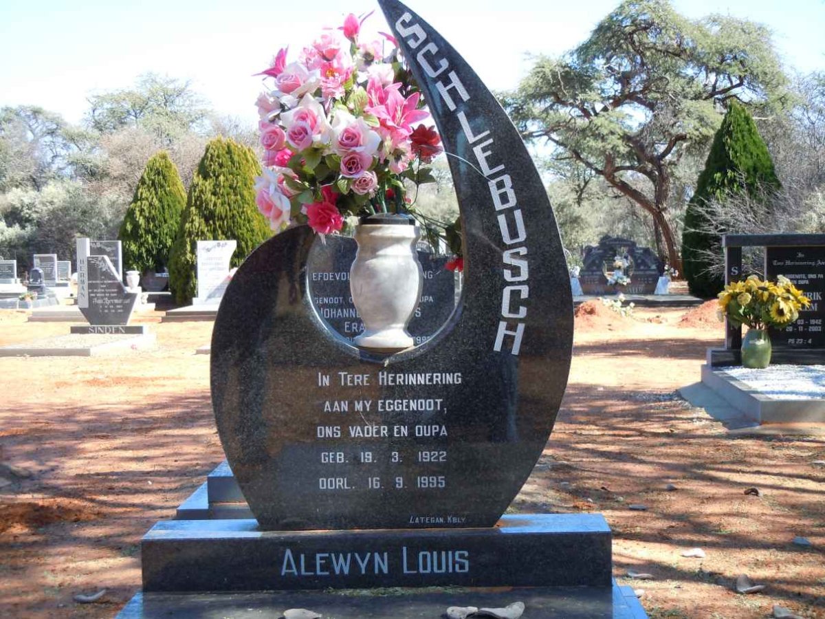 SCHLEBUSCH Alewyn Louis 1922-1995