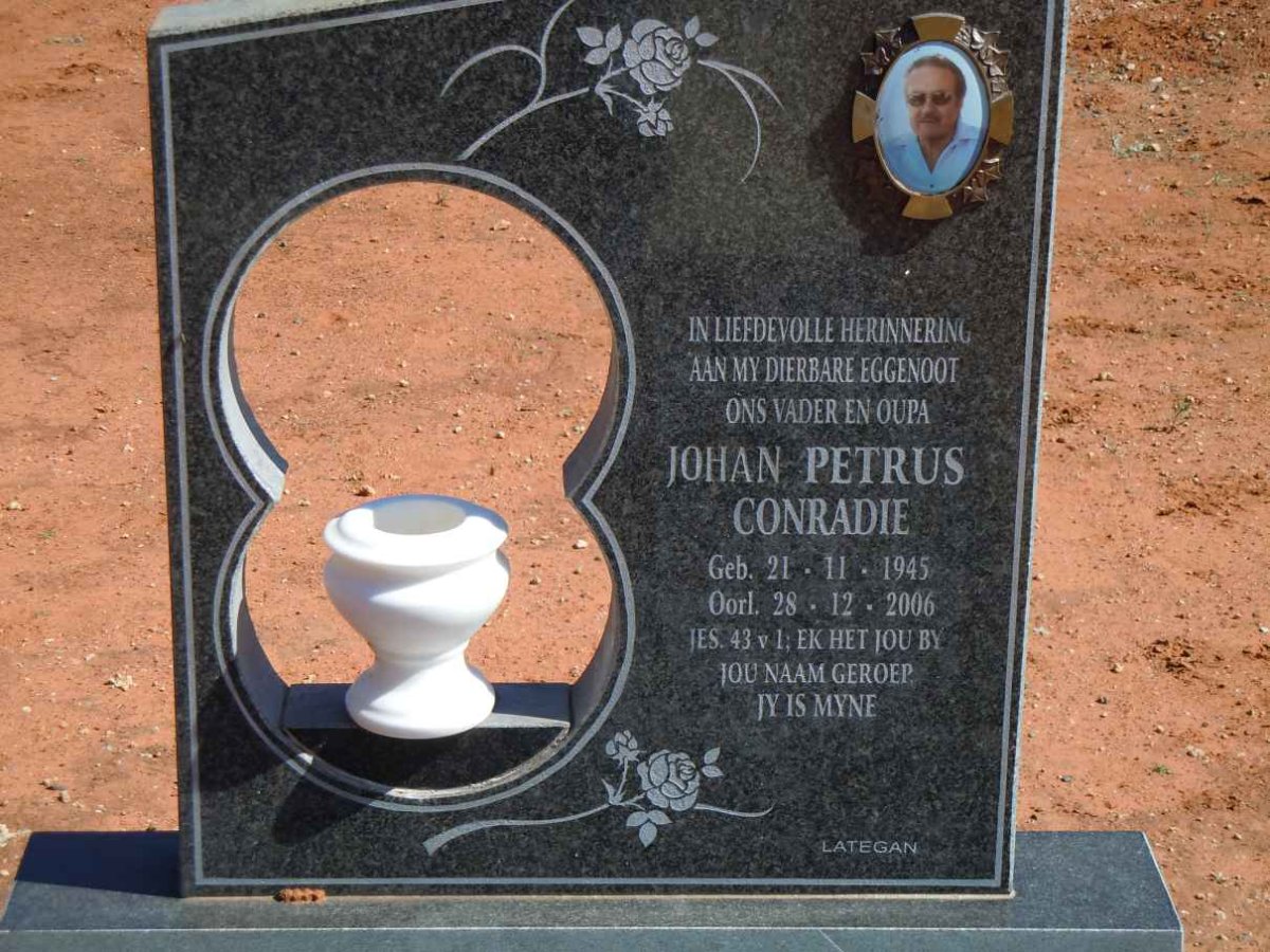CONRADIE Johan Petrus 1945-2006