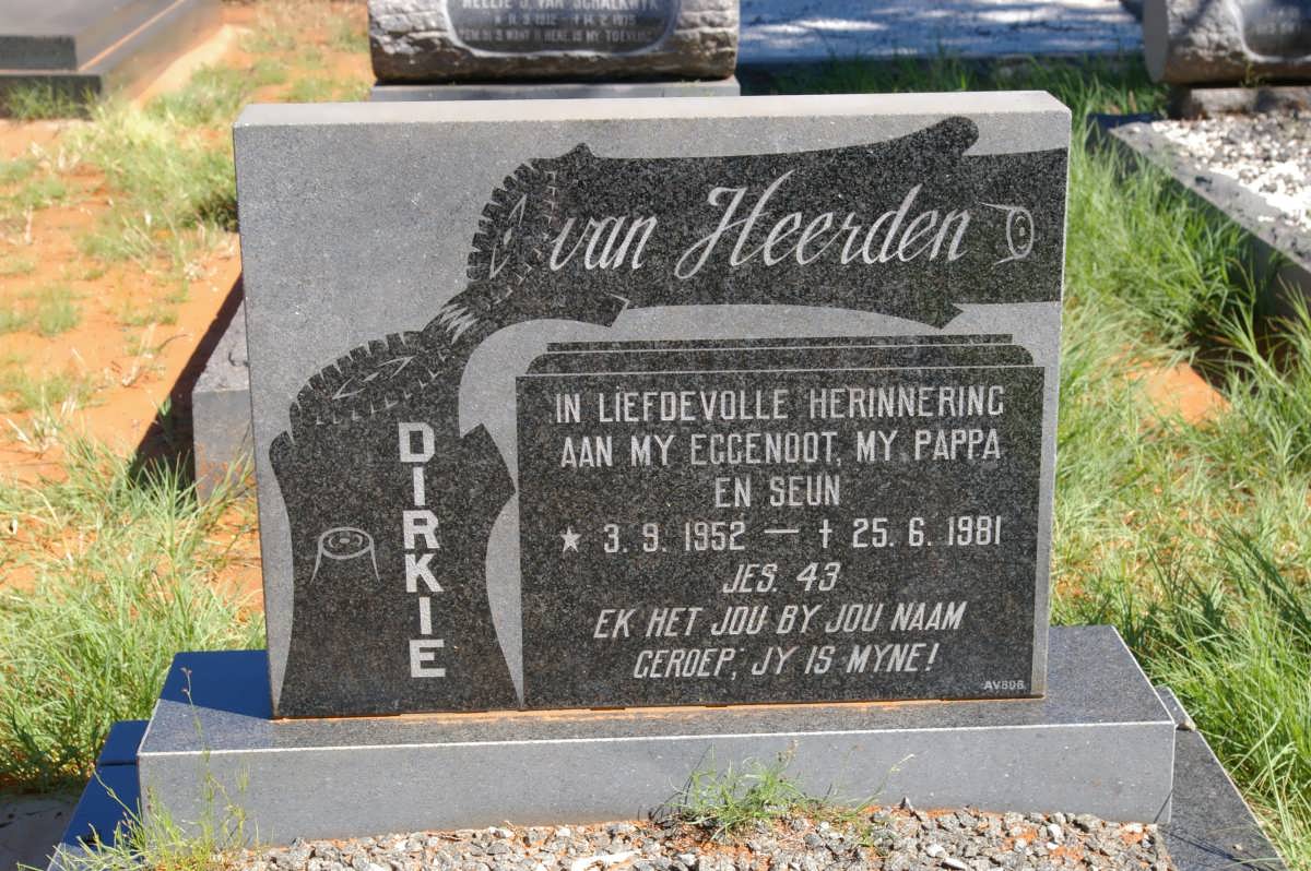 HEERDEN Dirkie, van 1952-1981