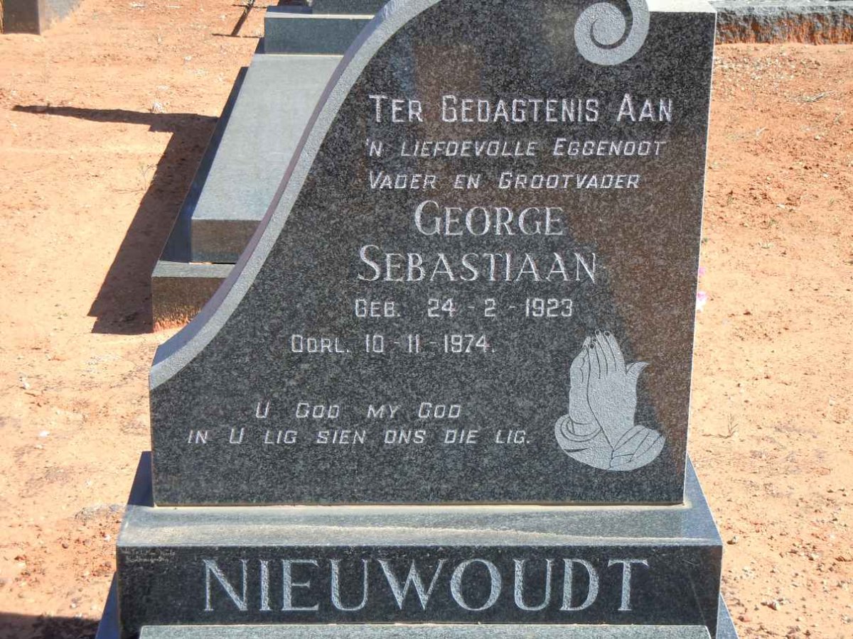 NIEUWOUDT George Sebastiaan 1923-1974