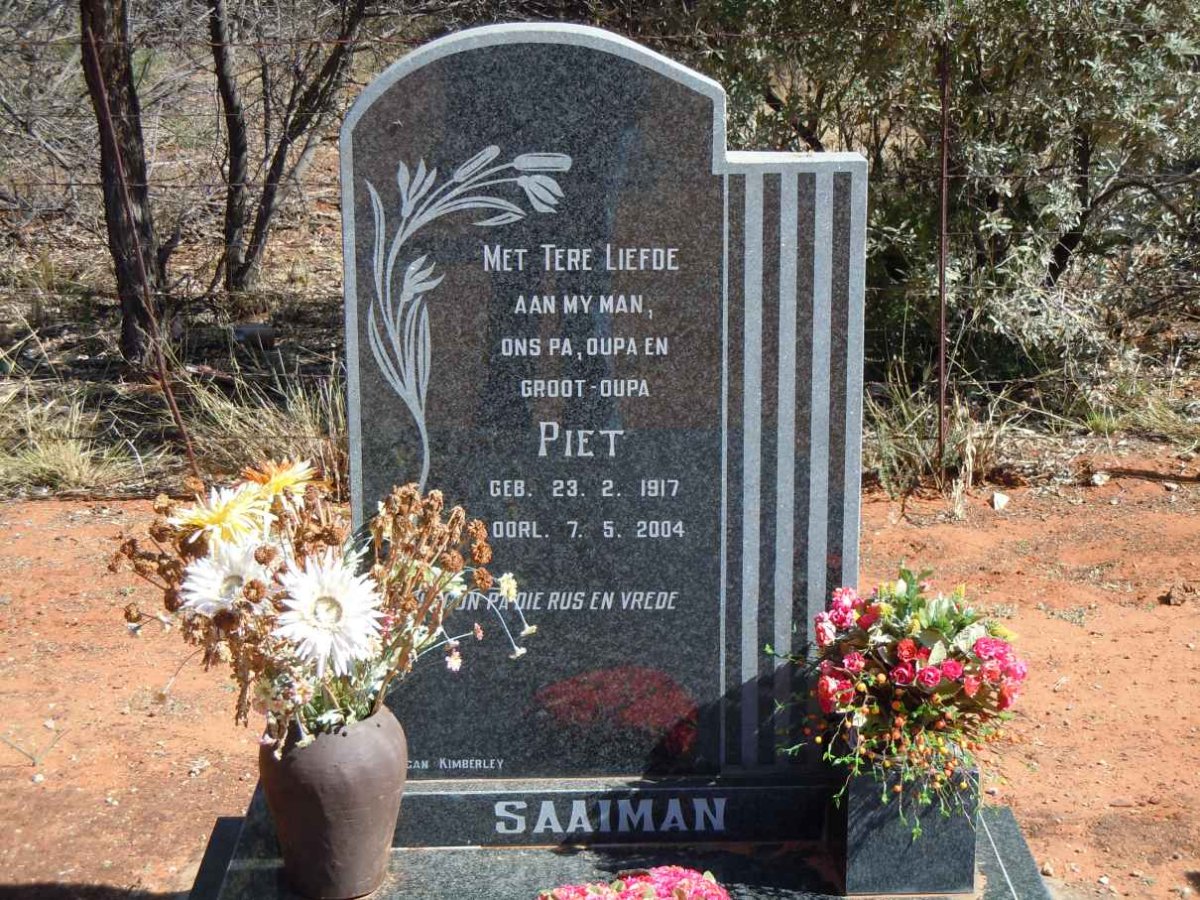 SAAIMAN Piet 1917-2004