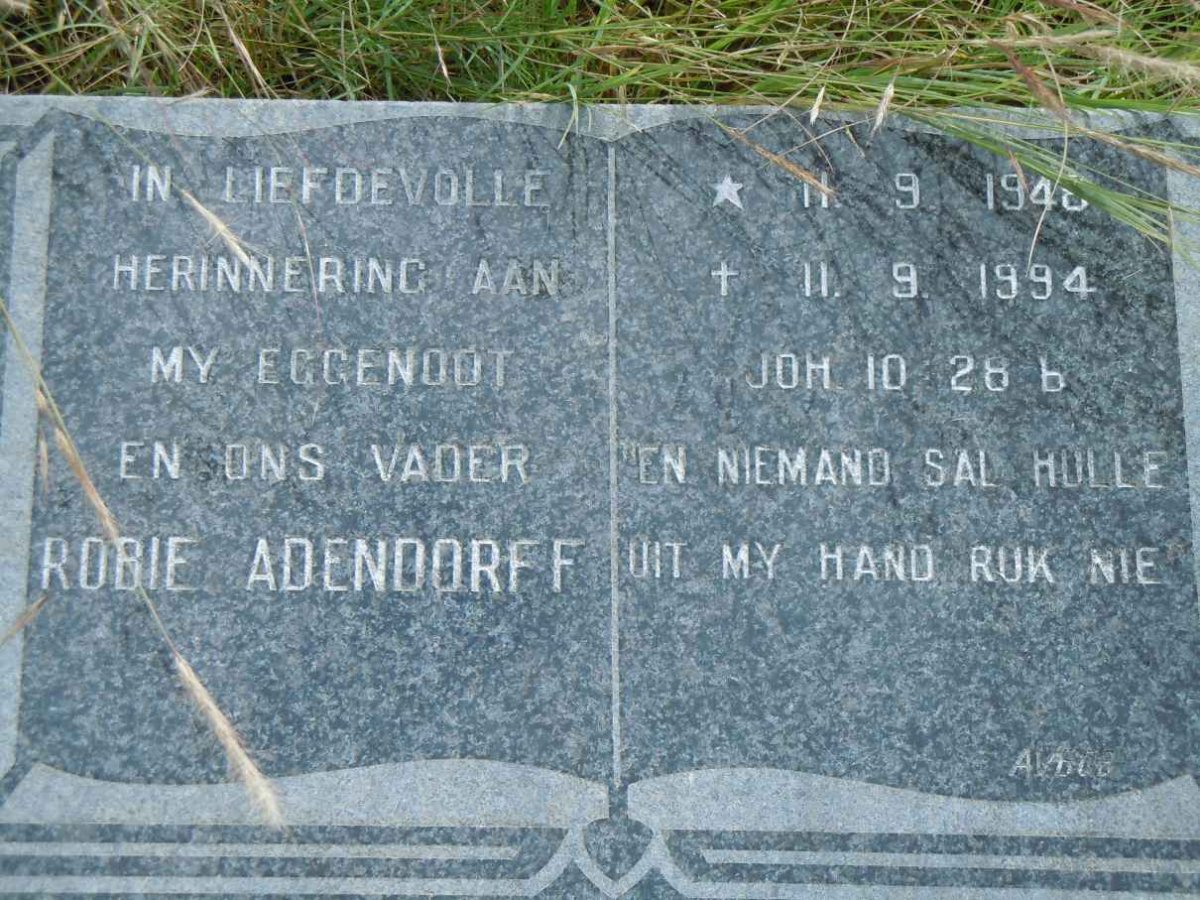 ADENDORFF Robie 1948-1994
