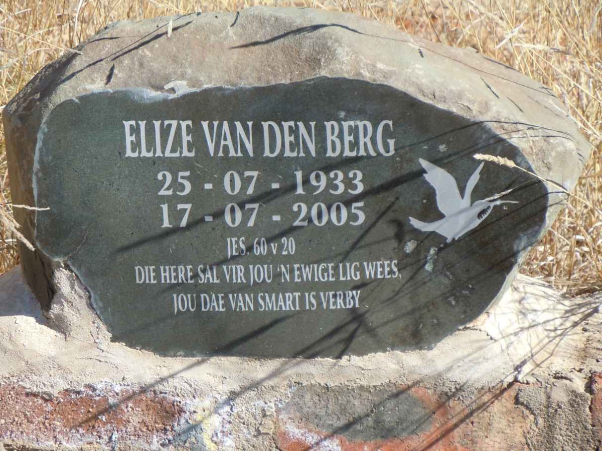 BERG Elize, van den 1933-2005