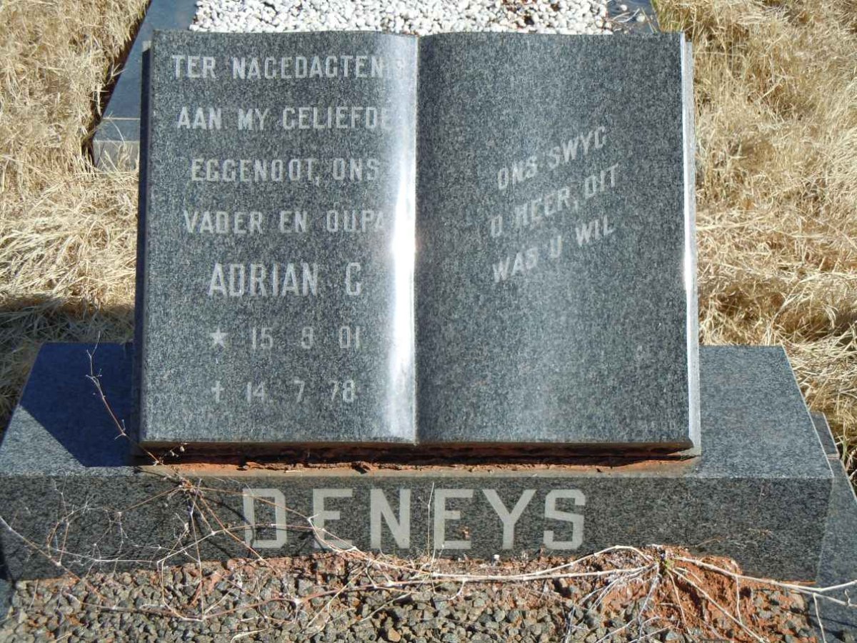 DENEYS Adrian C. 1901-1978