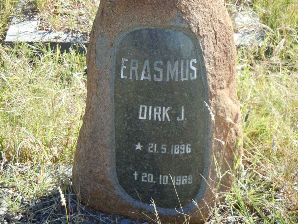 ERASMUS Dirk J. 1896-1969