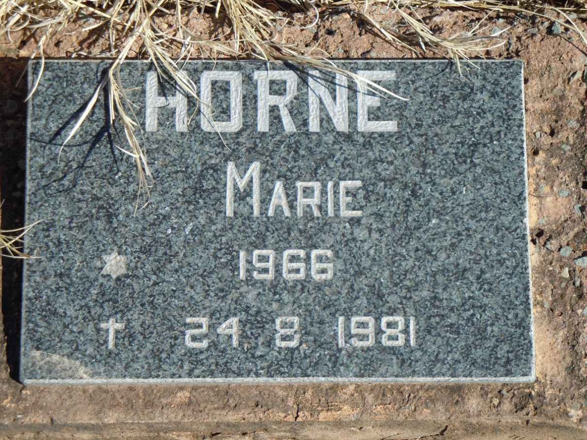 HORNE Marie 1966-1981