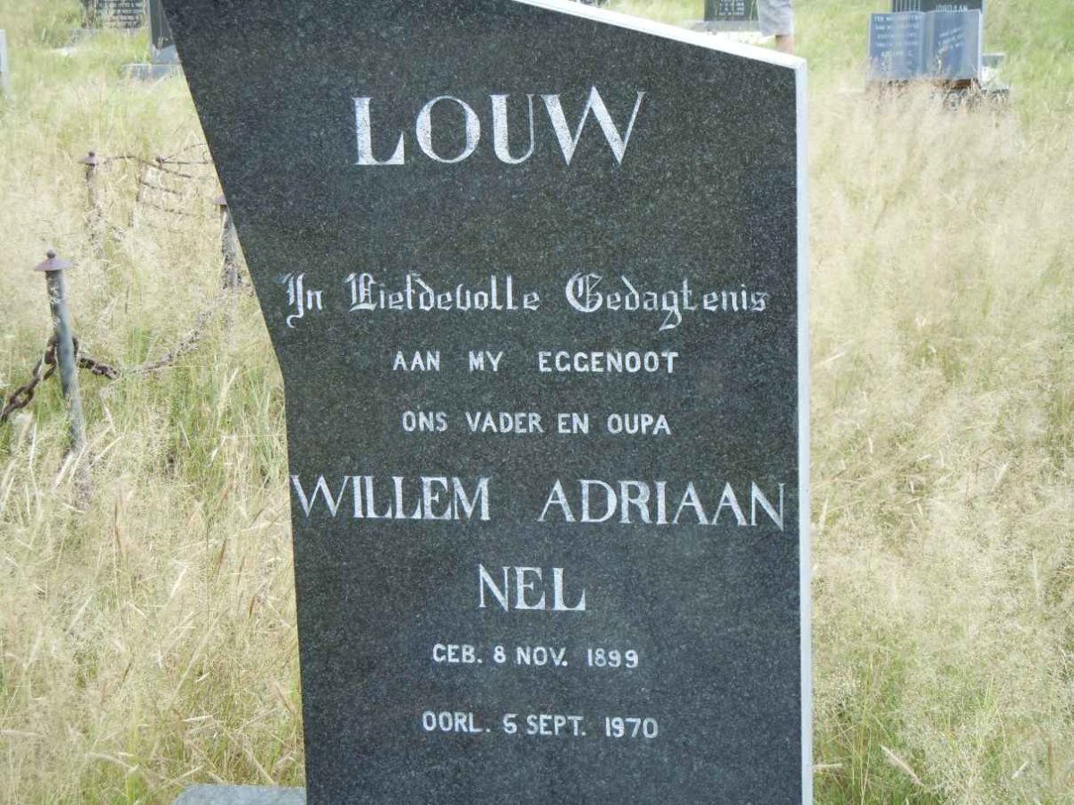 LOUW Willem Adriaan Nel 1899-1970