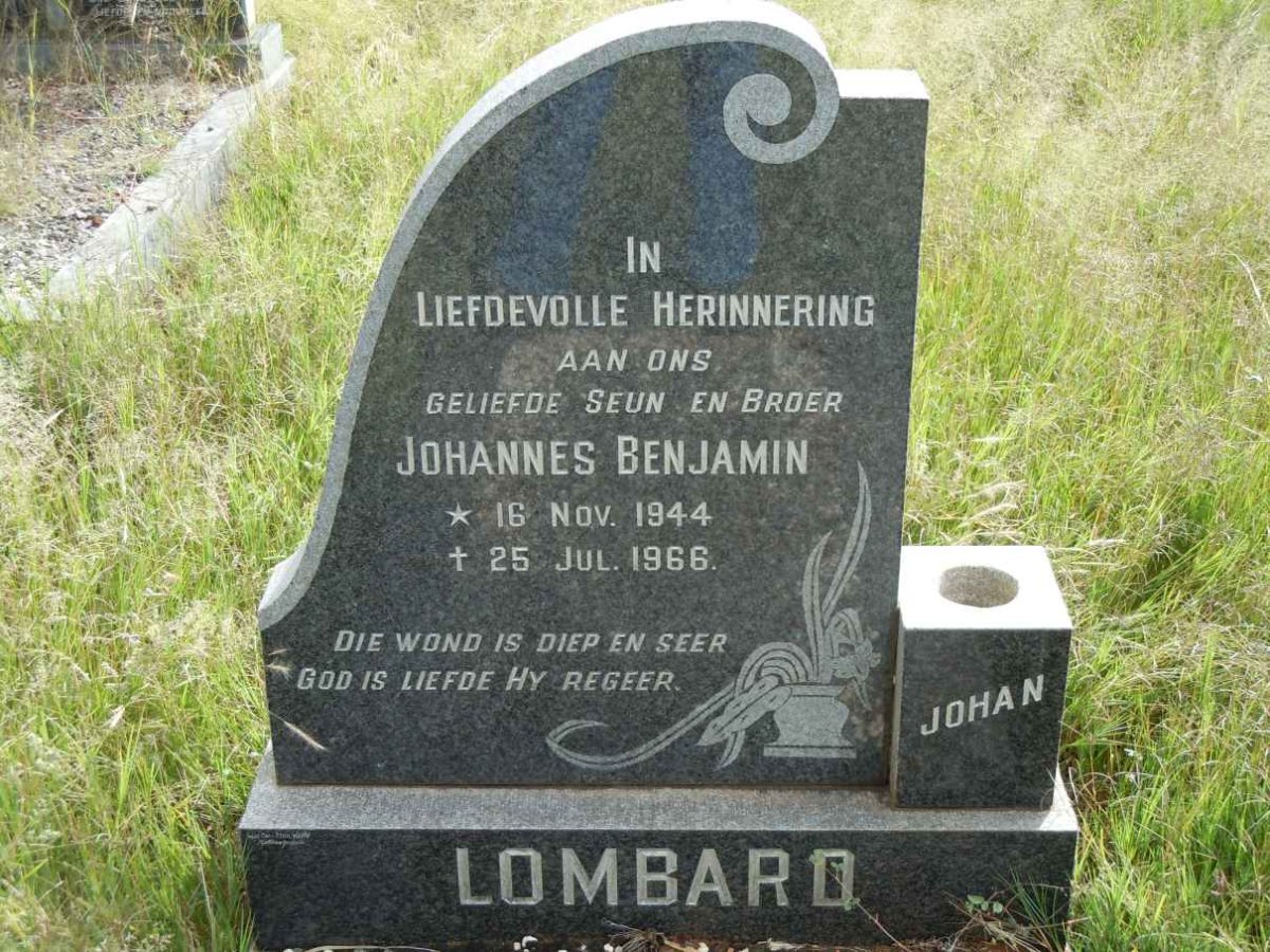 LOMBARD Johannes Benjamin 1944-1966
