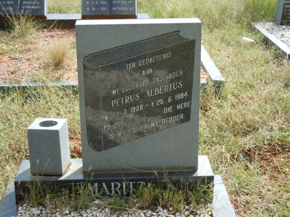 MARITZ Petrus Albertus 1938-1984