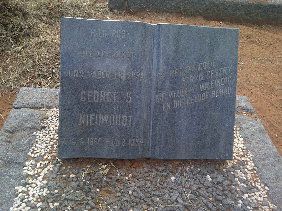 NIEUWOUDT George S. 1880-1954