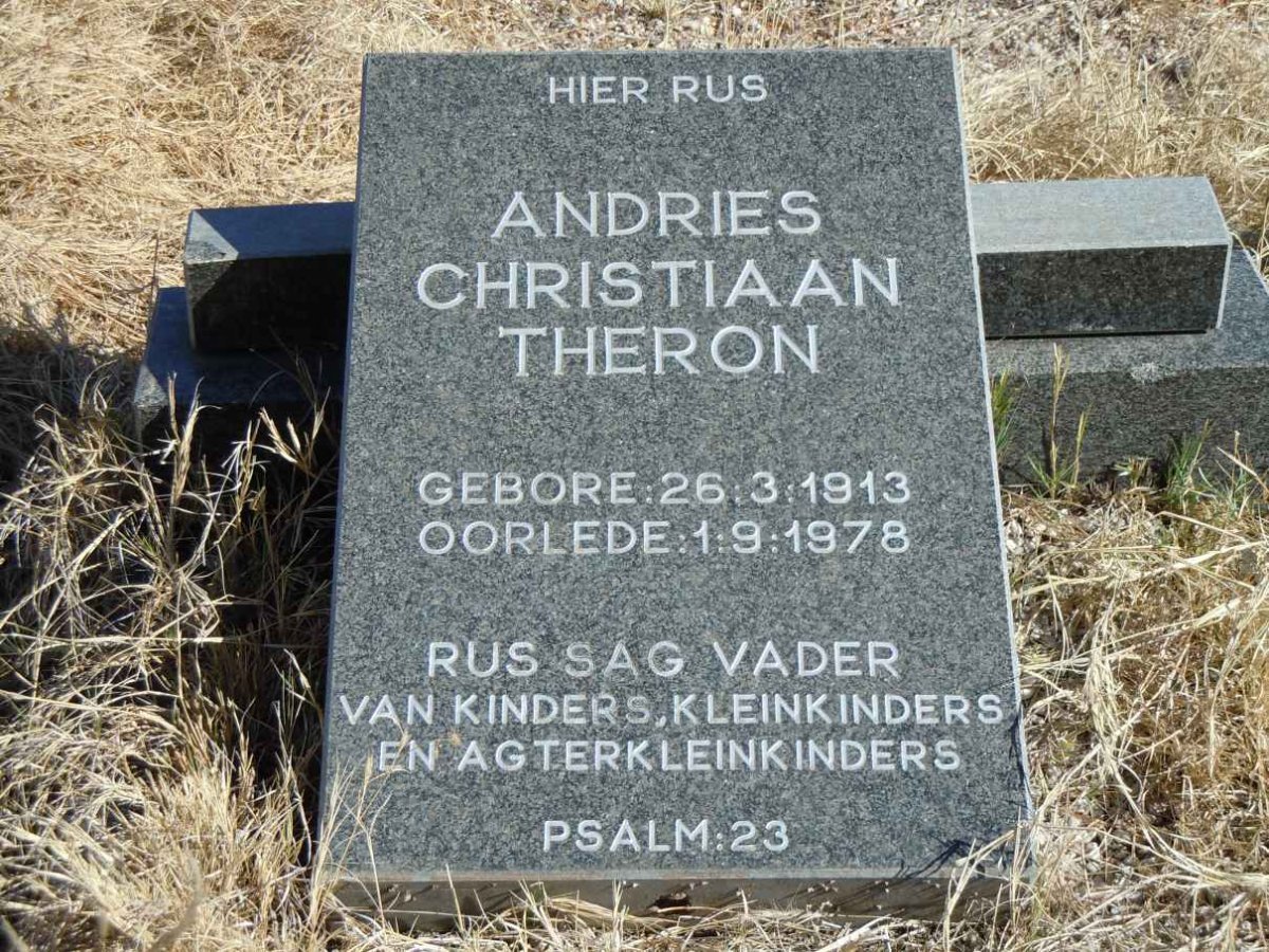 THERON Andries Christiaan 1913-1978