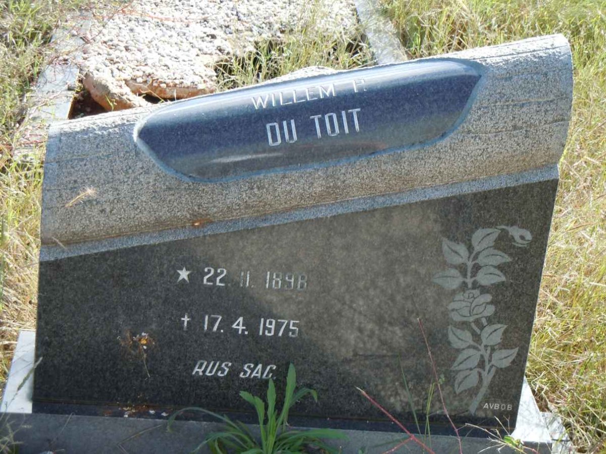TOIT Willem H., du 1898-1975