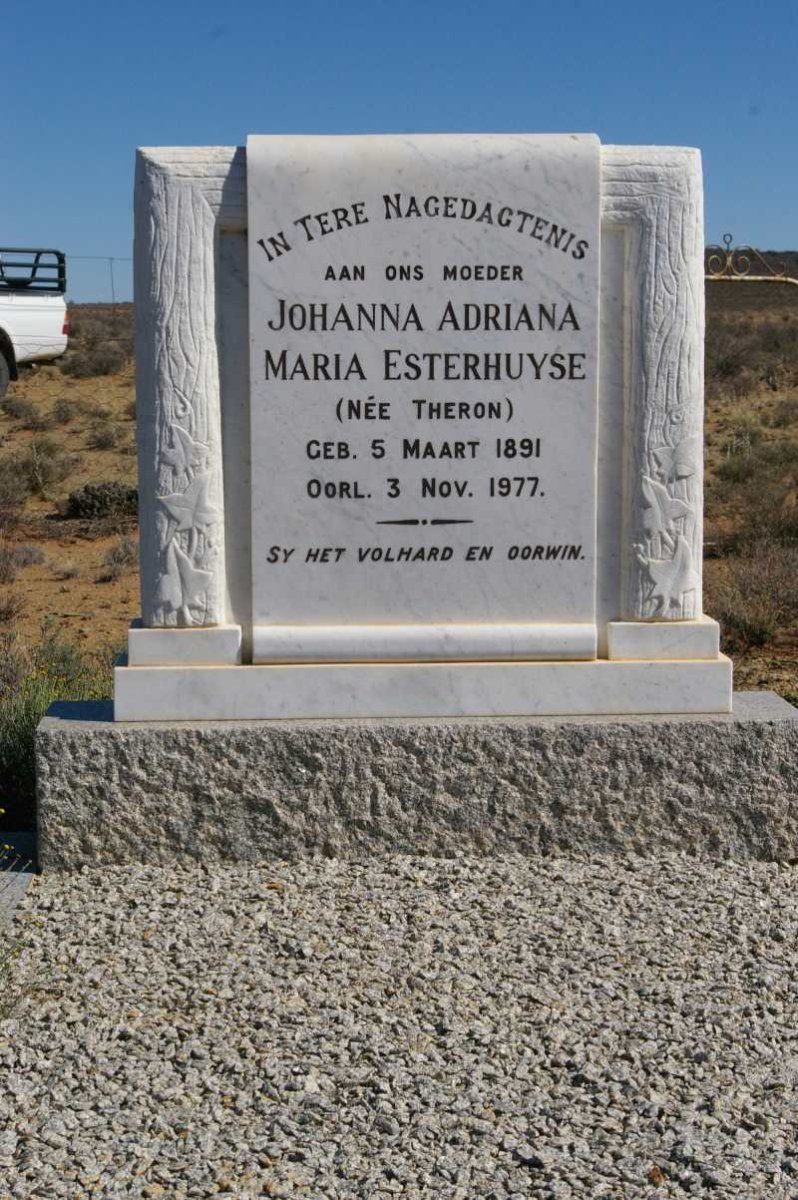 ESTERHUYSE Johanna Adriana Maria nee THERON 1891-1977