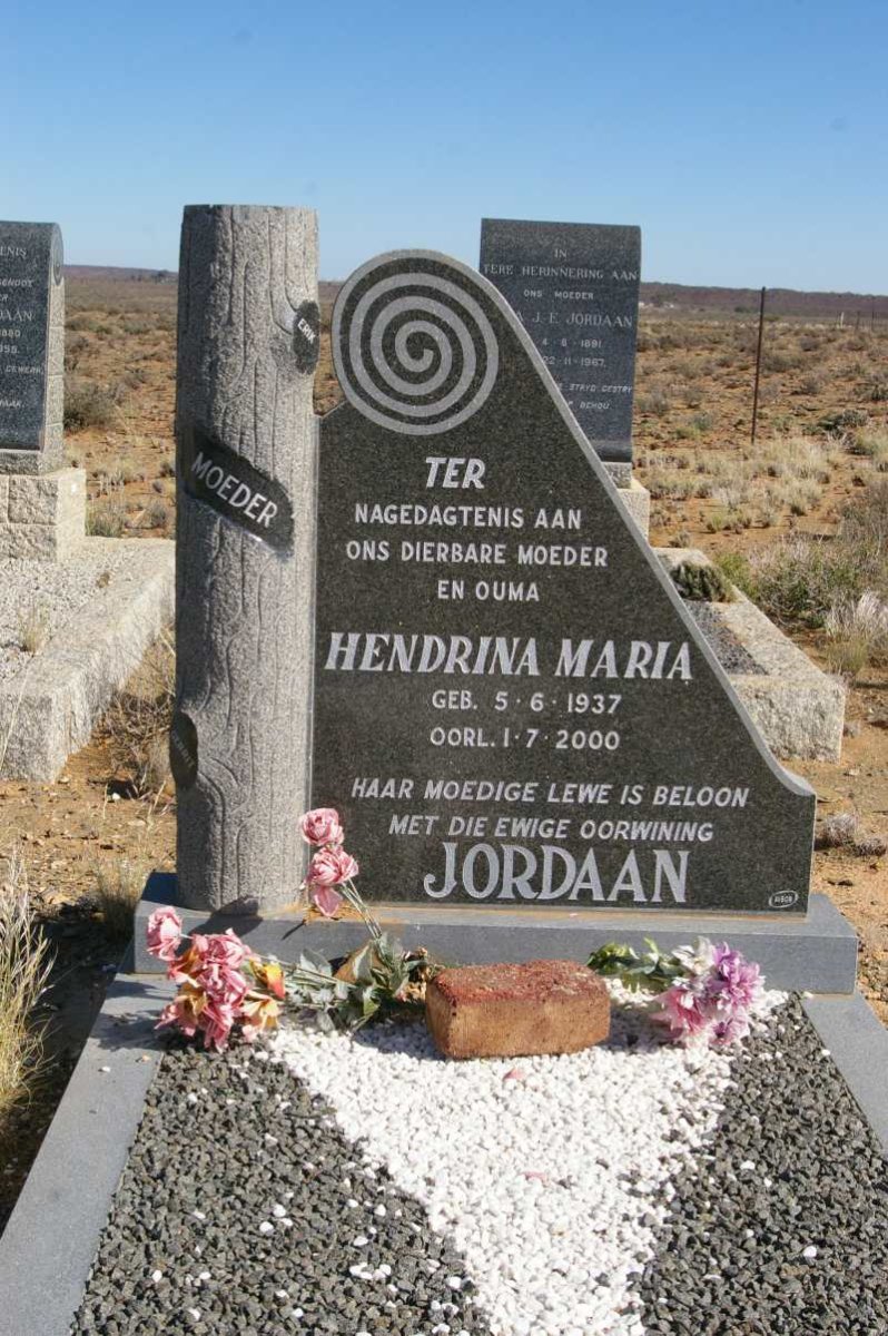 JORDAAN Hendrina Maria 1937-2000
