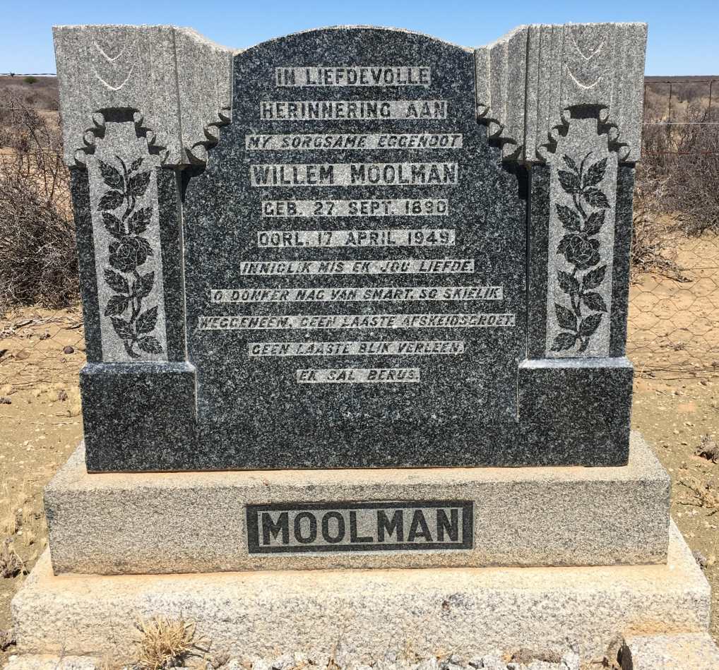 MOOLMAN Willem 1890-1949